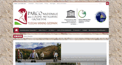 Desktop Screenshot of parcocollinemetallifere.it